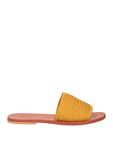 POMANDÈRE Sandals Mustard Textile fibres