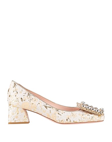 ROGER VIVIER Court Ivory Textile fibres
