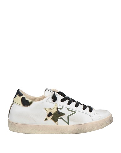 2STAR Sneakers White Leather