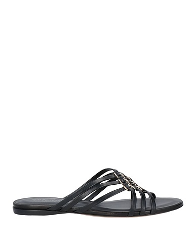 GIORGIO ARMANI Πέδιλο Μαύρο Δέρμα