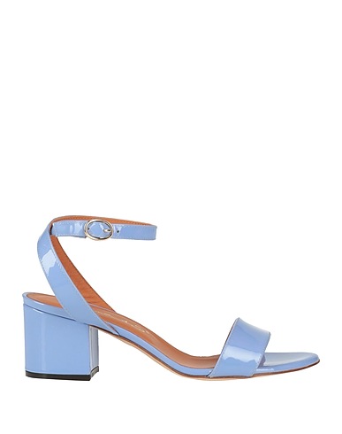 VIA ROMA 15 Sandals Light blue Leather