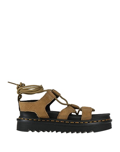 DR. MARTENS Flip flops Military green Leather