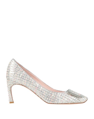 ROGER VIVIER Court Silver Textile fibres