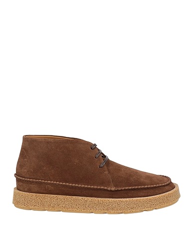 GIORGIO ARMANI Ankle boot Chocolate brown Textile fibers