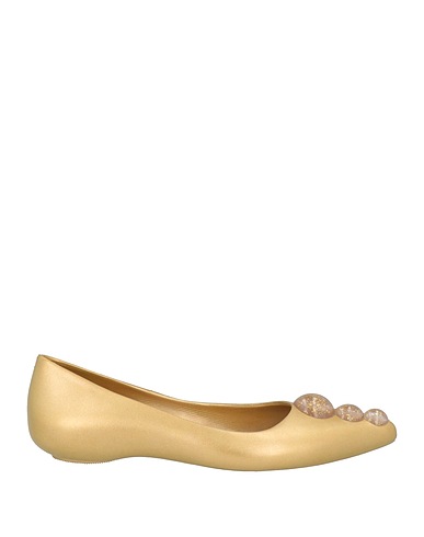 MELISSA + KARL LAGERFELD Ballerinas Gold Gummi