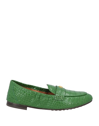 TORY BURCH Loafers Green Leather
