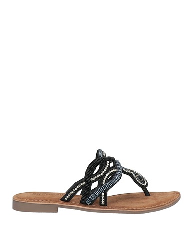 PREGUNTA Flip flops Black Textile fibers