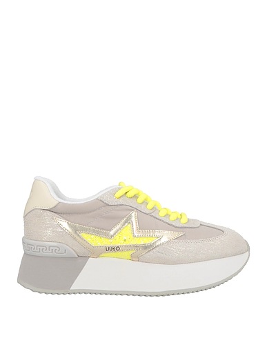 LIU •JO Sneakers Grey Textile fibres, Leather