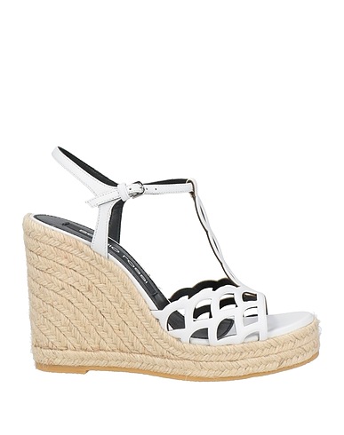 SERGIO ROSSI Espadrilles White Leather