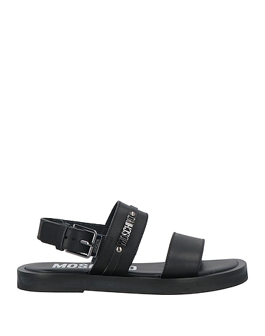 MOSCHINO Sandals Black Cowhide