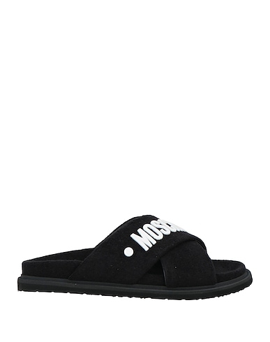 MOSCHINO Sandalen Schwarz Gewebefasern