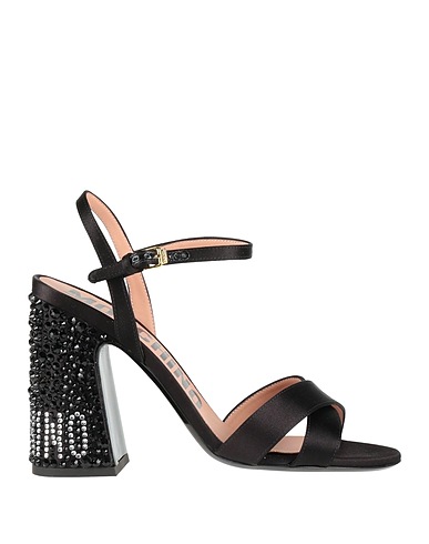 MOSCHINO Sandals Black Textile fibers