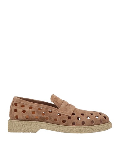 GIOVANNI CONTI Loafers Khaki Leather