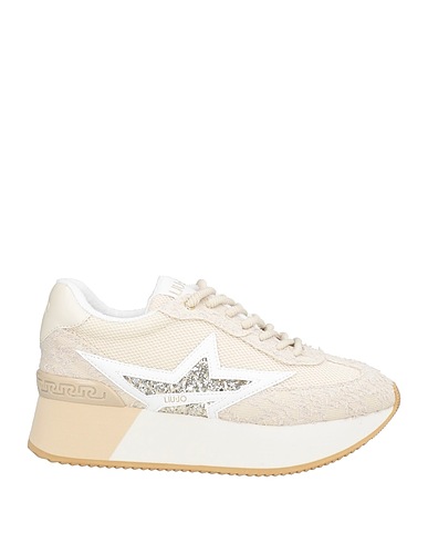 LIU •JO Кеды и кроссовки Бежевый Текстильное волокно