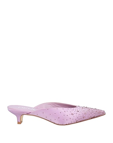 NCUB Mules and clogs Lilac Textile fibers