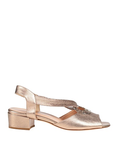 CINZIA VALLE Sandals Platinum Leather