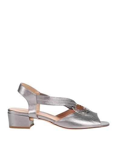CINZIA VALLE Sandalen Grau Leder