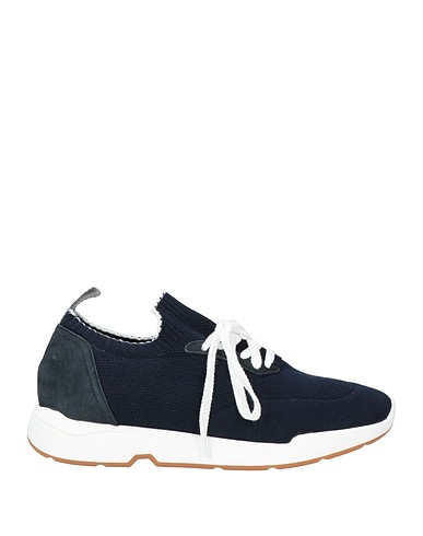 ANDREA VENTURA FIRENZE Sneakers Midnight blue Textile fibres, Leather