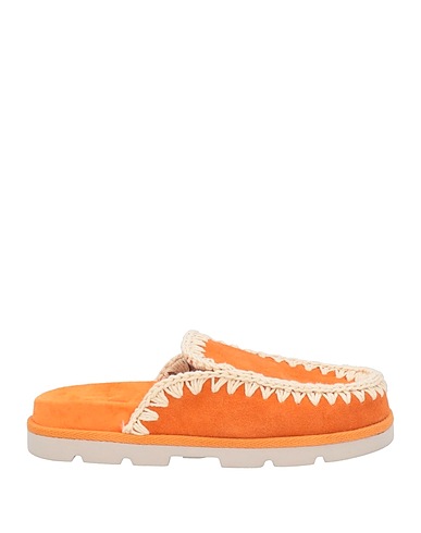 MOU Mules and clogs Orange Cow leather