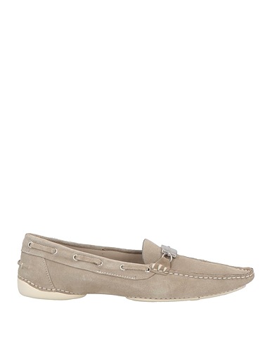 SERGIO ROSSI Loafers Grey Leather