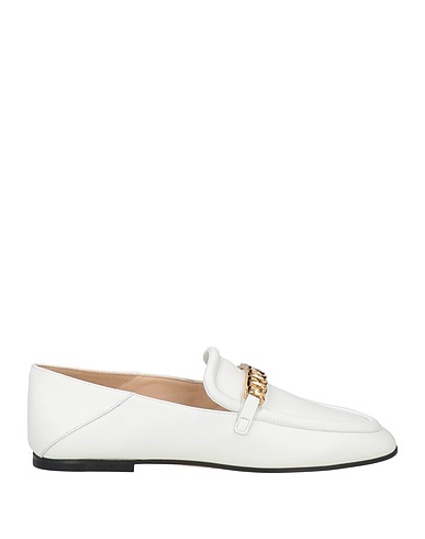 TOD'S Loafers White Leather
