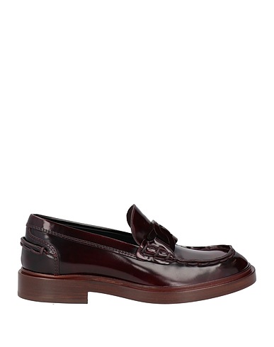 TOD'S Loafers Plum Leather
