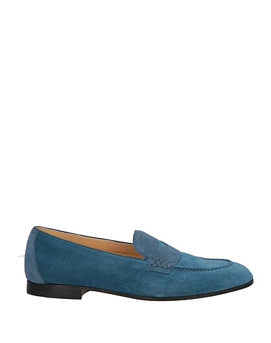 DOUCAL'S Loafers Slate blue Leather