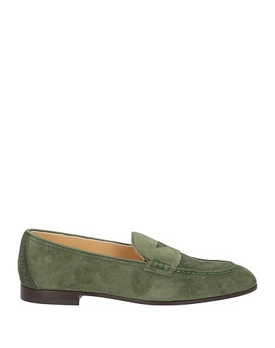 DOUCAL'S Loafers Military green Leather
