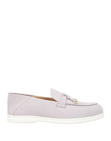 DOUCAL'S Loafers Light grey Leather
