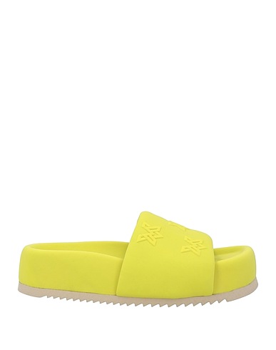 VIC MATIĒ Sandals Lime green Textile fibers