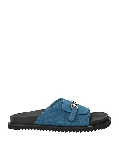 DOUCAL'S Sandals Slate blue Leather