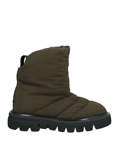 ELENA IACHI Ankle boot Military green Textile fibres
