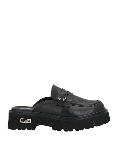 CULT Mules and clogs Black Leather
