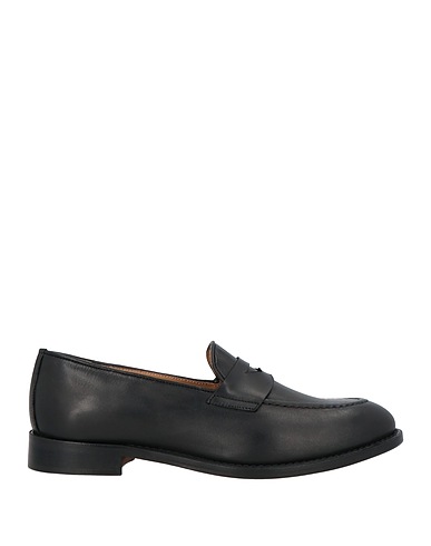 SAXONE Loafers Black Leather