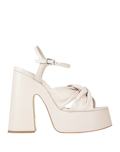 VIC MATIĒ Sandals Light grey Leather