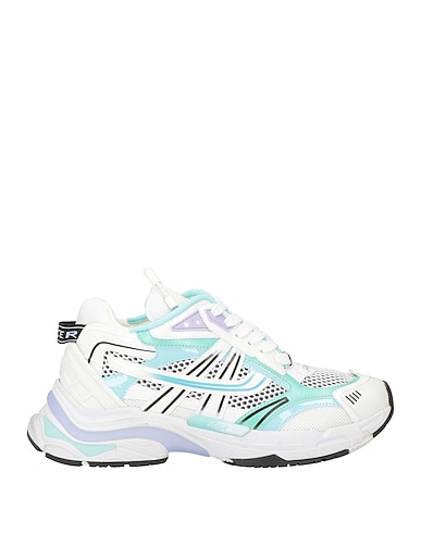 ASH Sneakers White Leather, Textile fibers