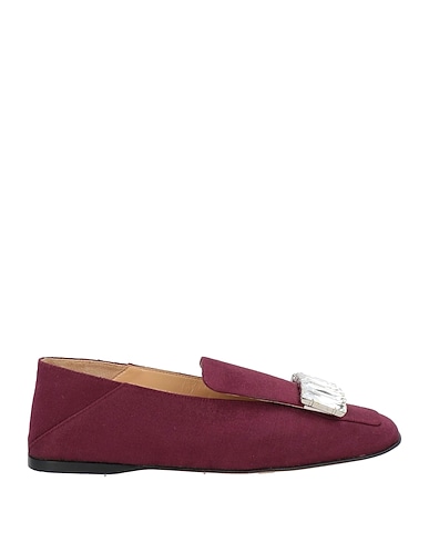 SERGIO ROSSI Loafers BORDEAUX Textile fibers