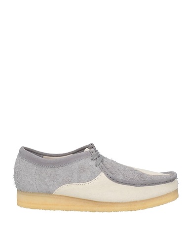 CLARKS ORIGINALS Laced shoes Grey 100% Leather