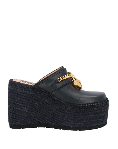 MOSCHINO Espadrilles Black 100% Calfskin