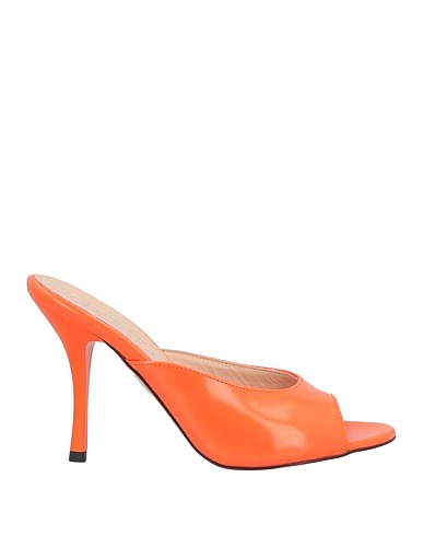 PINKO Sandals Orange Textile fibres