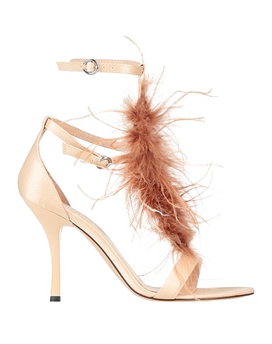 PINKO Sandals Blush Textile fibres