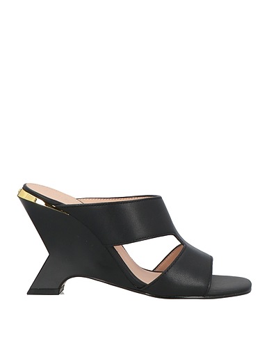 PINKO Sandals Black Calfskin