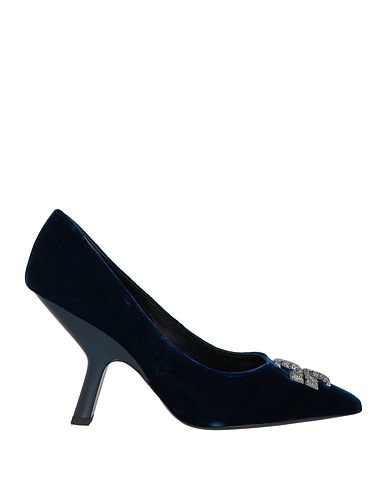 TORY BURCH Pump Navy Textile fibers