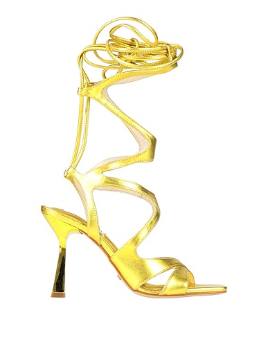 CECCONELLO Sandals Yellow Textile fibres
