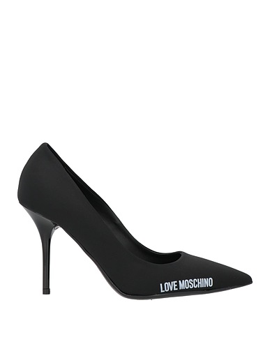 LOVE MOSCHINO パンプス ブラック 紡績繊維