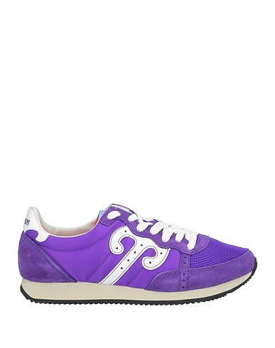 WUSHU RUYI Sneakers Purple Leather, Textile fibres