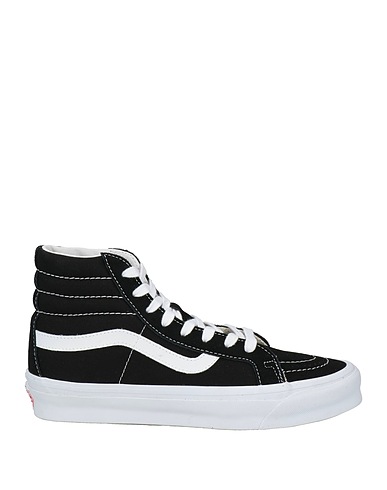 VANS VAULT Sneakers Black Leather, Textile fibres