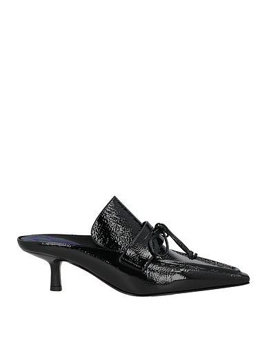 BURBERRY PRORSUM Mules and clogs Black Leather