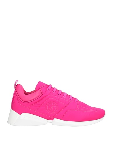 GIORGIO ARMANI Sneakers Fuchsia Textile fibers, Leather