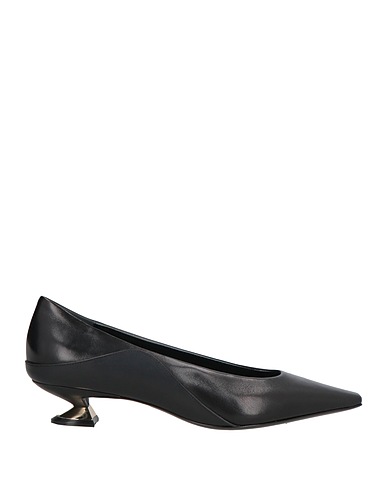 GIORGIO ARMANI Court Black Leather